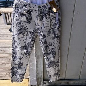 NWT Vintage Lux ultimate high rise skinny Jeans from Kensie. Raw edged hem.